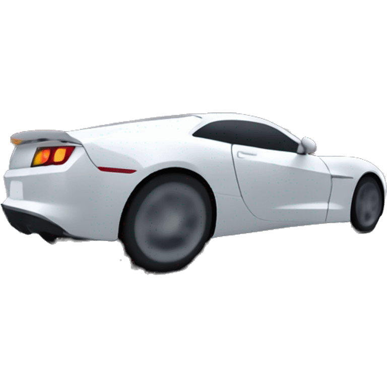 Far POV of a sleek sports car speeding through the city with a white roadman in a black ski mask inside, seen through the windows. The entire car is visible, in motion, with blurred streets in the background emoji