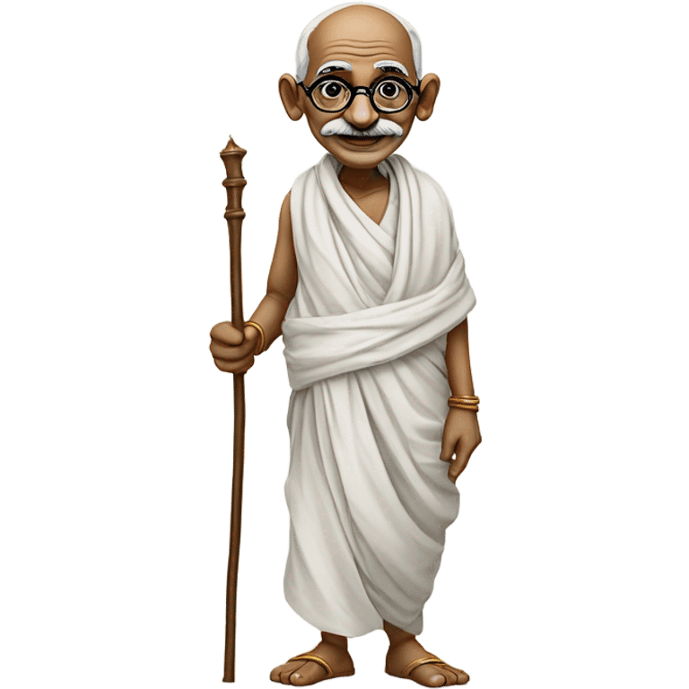 Gandhi statue emoji