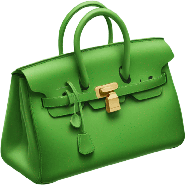 birkin bag green emoji