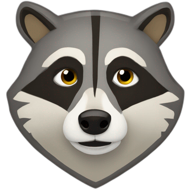 raccoon shield emoji