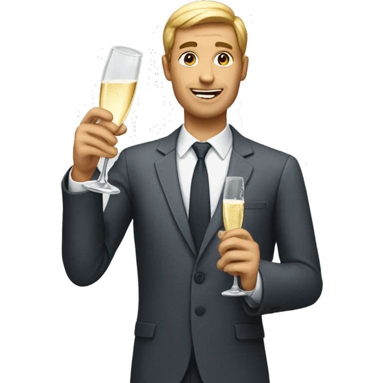 iOS emoji of man holding a champagne glass iOS emoji emoji