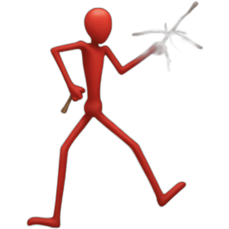 red stickman emoji