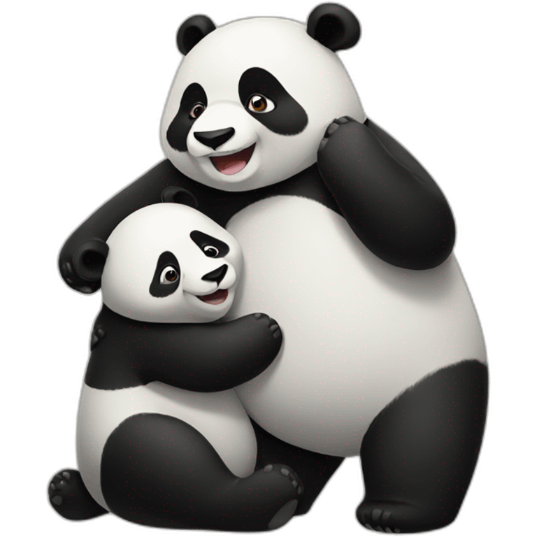 panda hug emoji