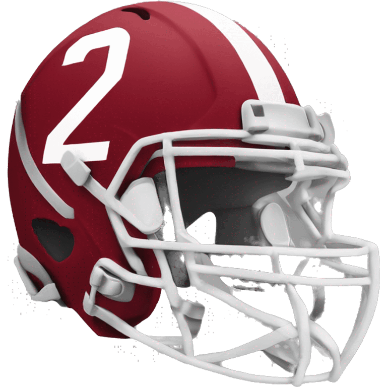 crimson football helmet with the number 2 on the side emoji