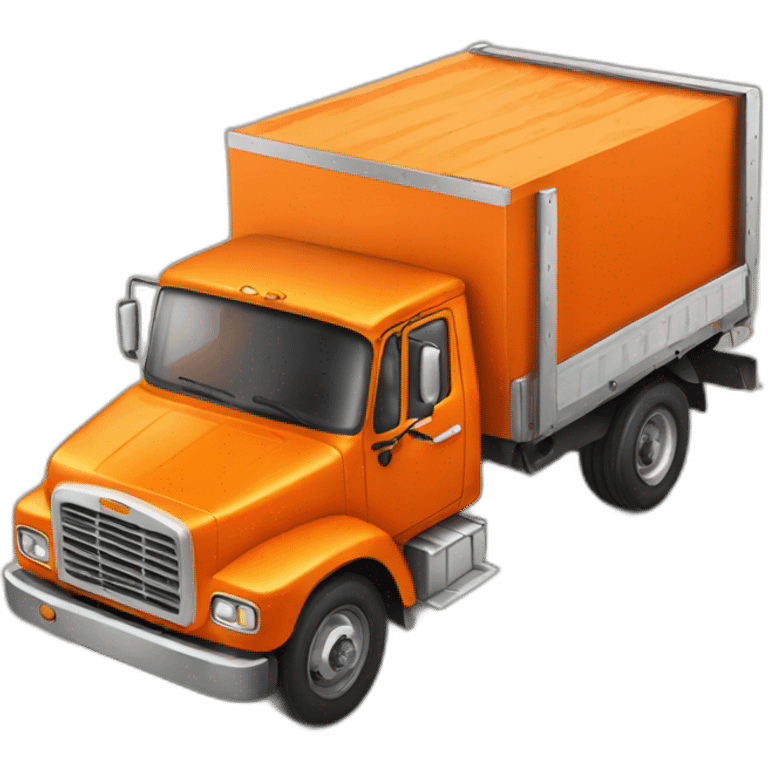 orange truck delivery emoji