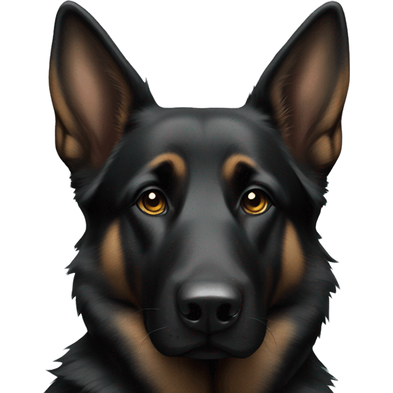 Black German shepherd  emoji