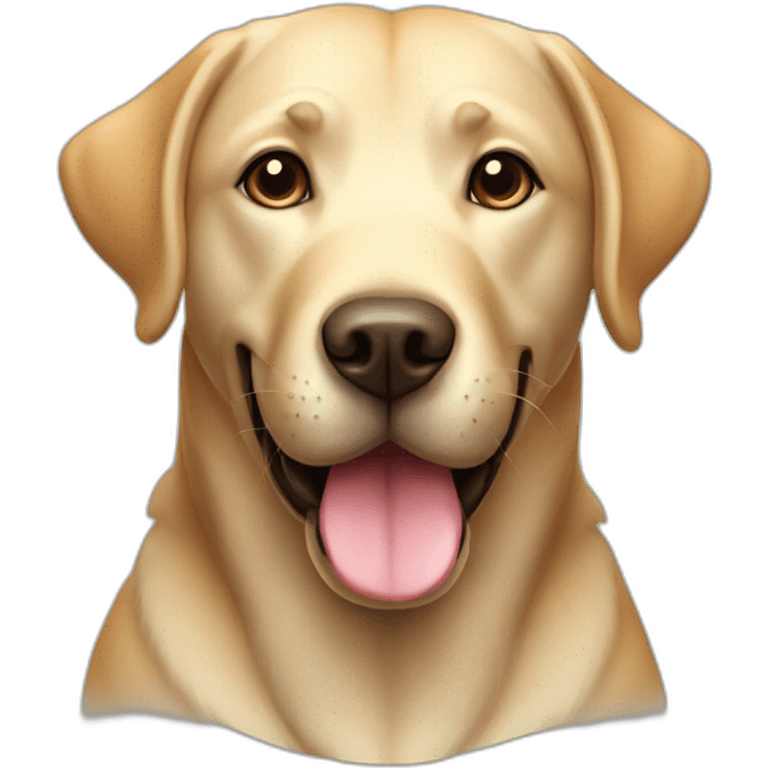 labrador front smile ios icon emoji