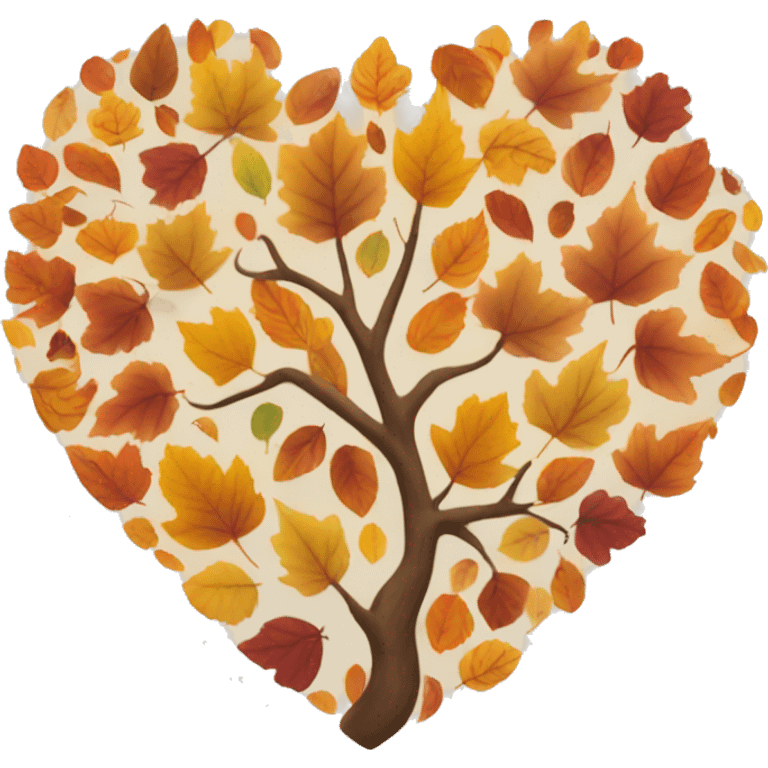 Heart of the autumn colors  emoji