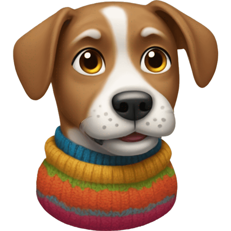 Dog wearing a sweater  emoji