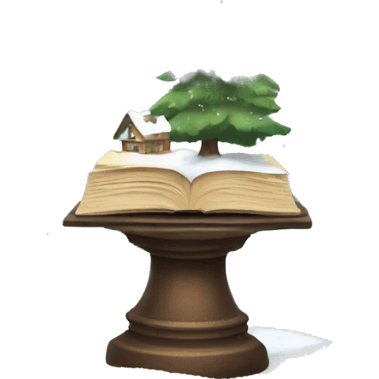  snowglobe book emoji