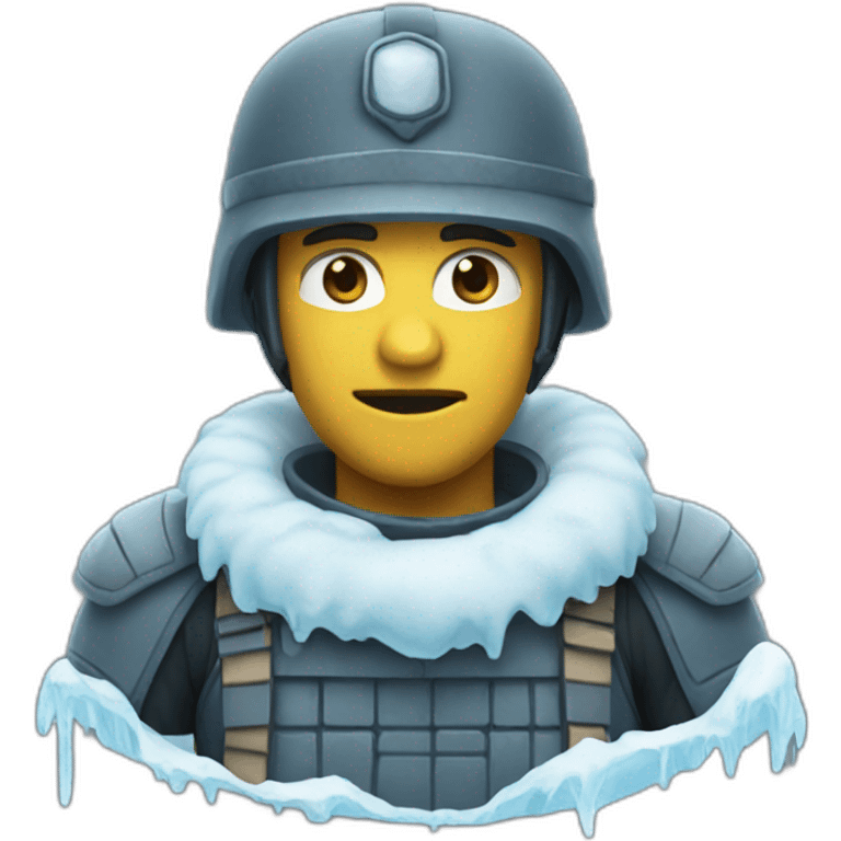 Iced soldier emoji