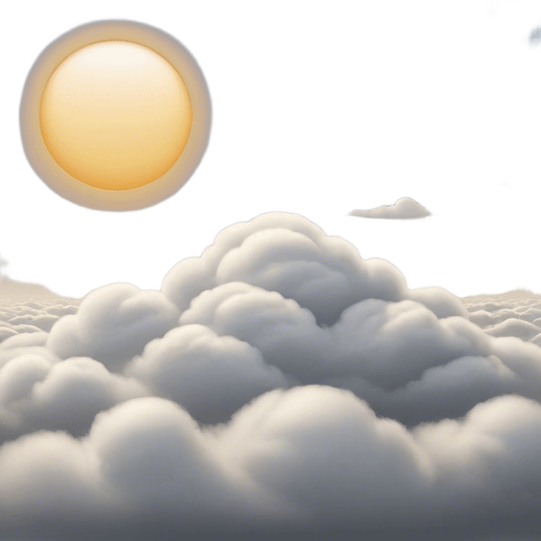 Cinematic Realistic Altostratus Emoji, Soft and gray, with mid-level clouds spreading evenly across the sky. The clouds create a smooth, overcast layer that dulls the sun’s light, giving the world a peaceful, muted tone. Soft glowing outline, capturing the essence of calm, muted skies and gentle transitions in an altostratus cloud! emoji