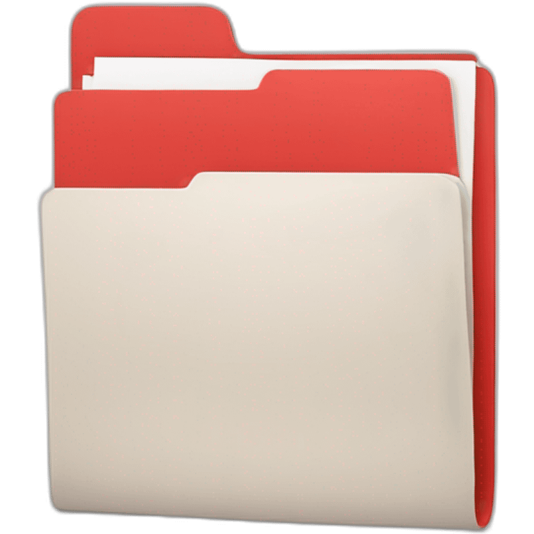 file folder in red emoji