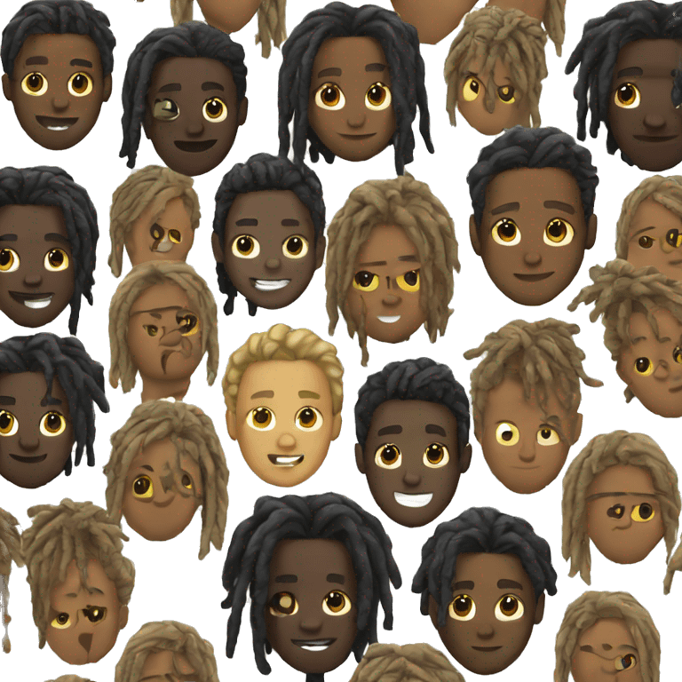 Black Boy with dreads emoji