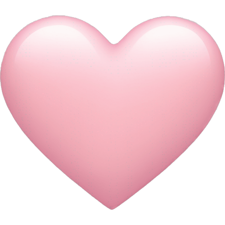 Soft pink heart emoji