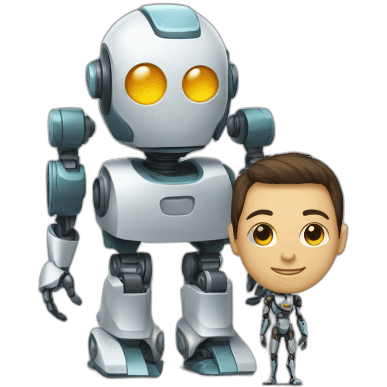 Robot AND human emoji