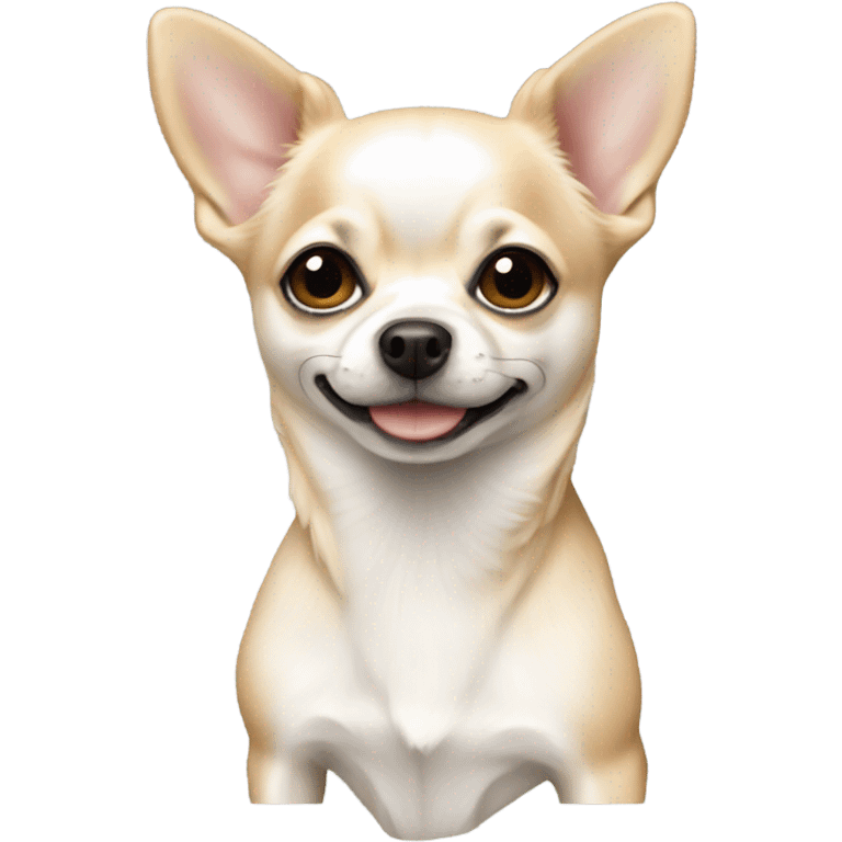 white realistic chihua emoji