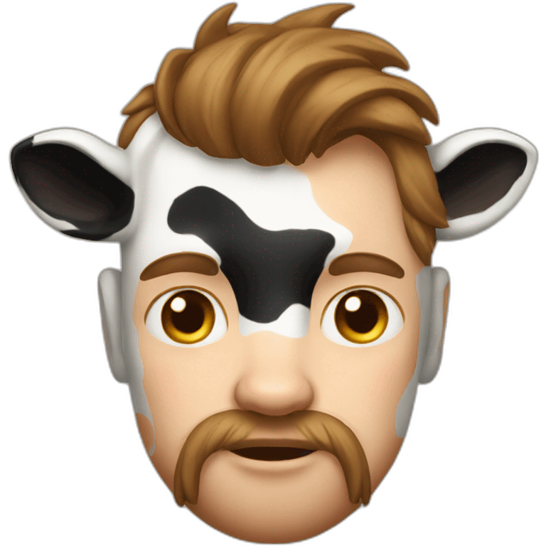 COW AND MAN emoji