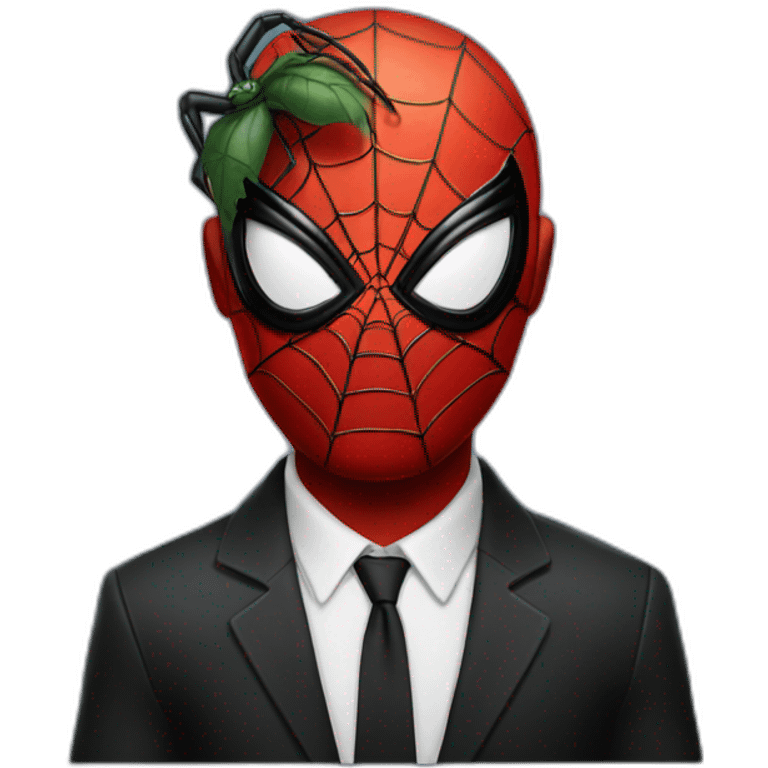 Black-suit spider-man emoji