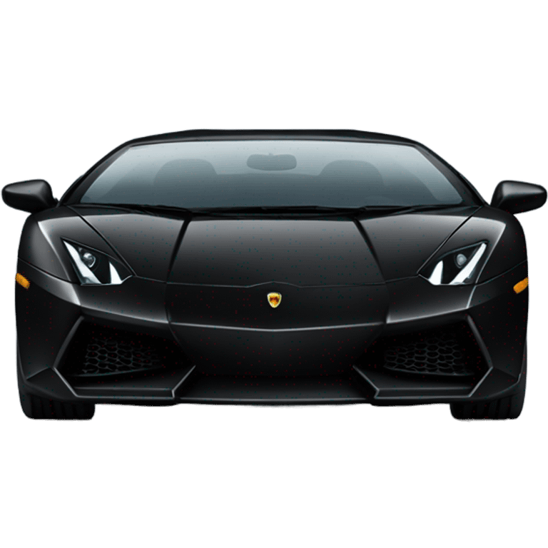 lamborghini black emoji