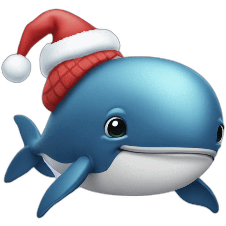 christmas whale emoji