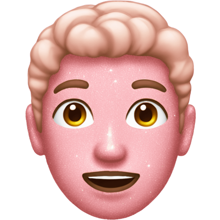 light pink glitter emoji emoji