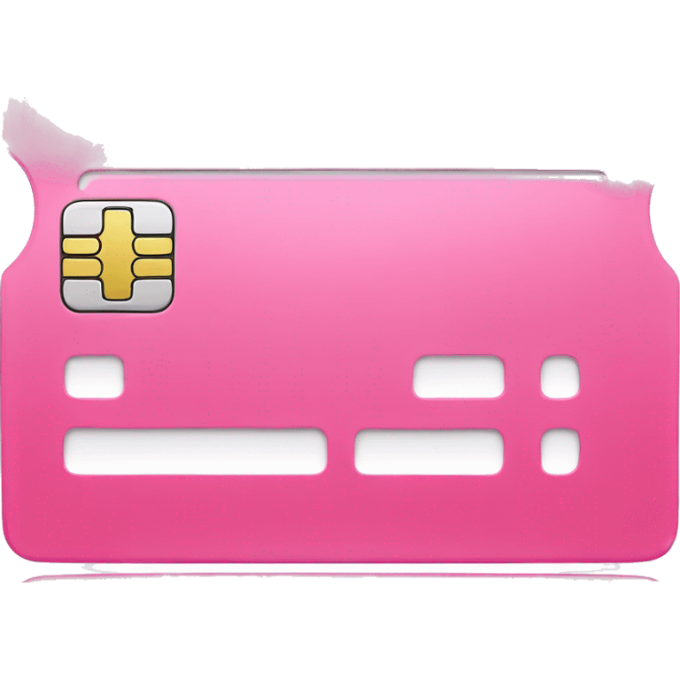 Pink credit card  emoji