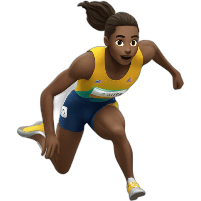 Triple jump emoji