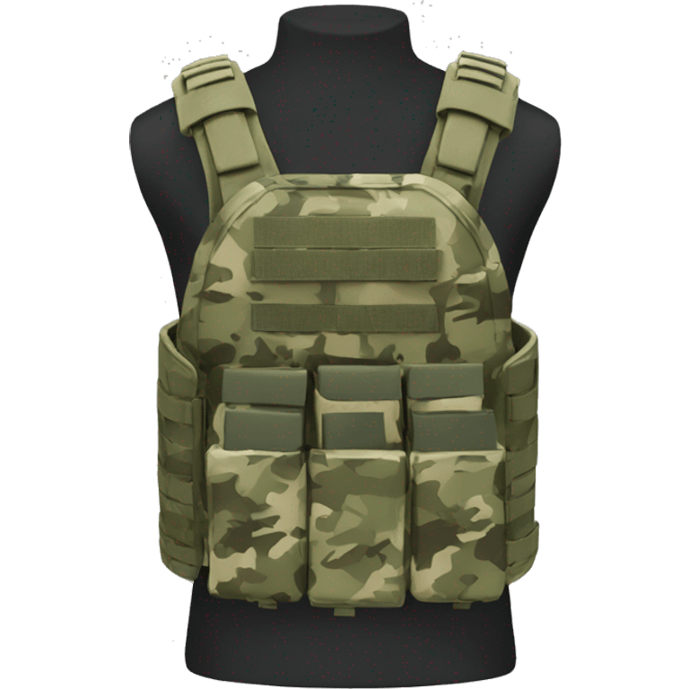 Camouflage plate carrier  emoji