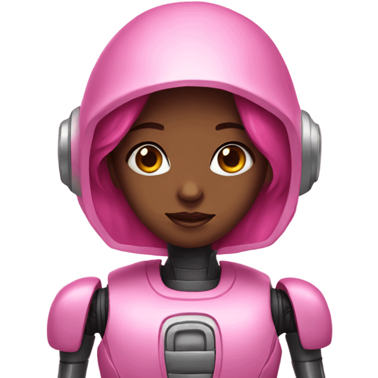 Pink robot girl  emoji