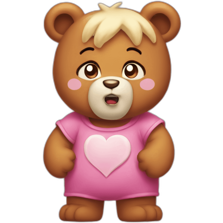 Angry heart Carebear emoji