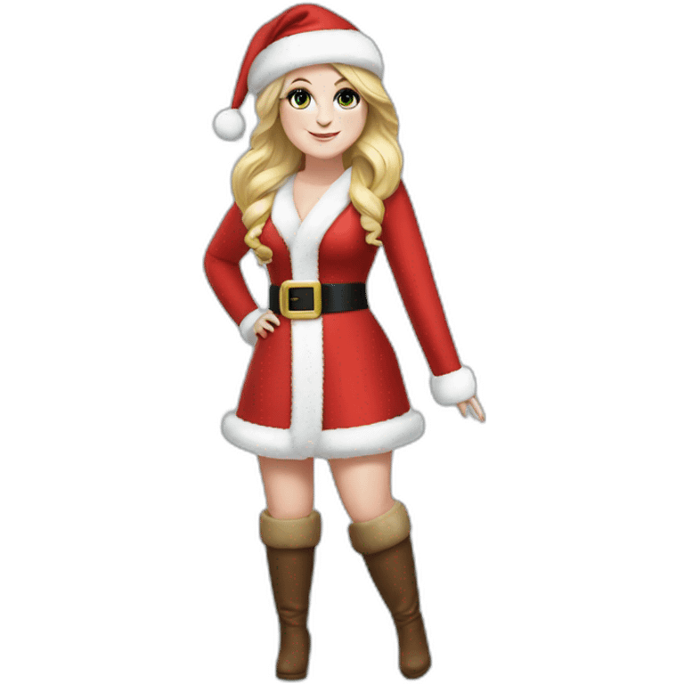 Meghan Trainor as santa (full height) emoji