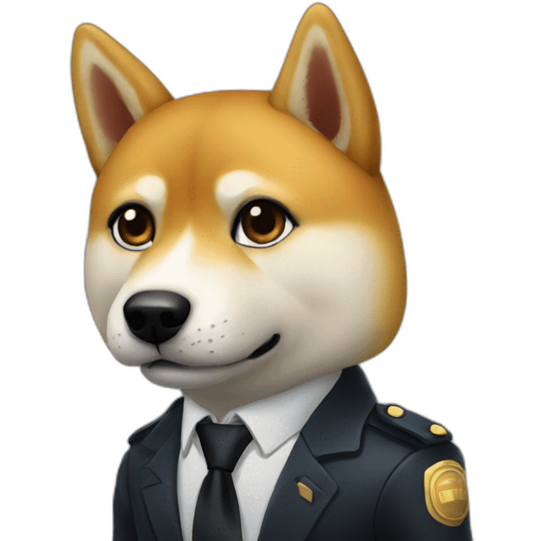 shiba iny agent 007 emoji