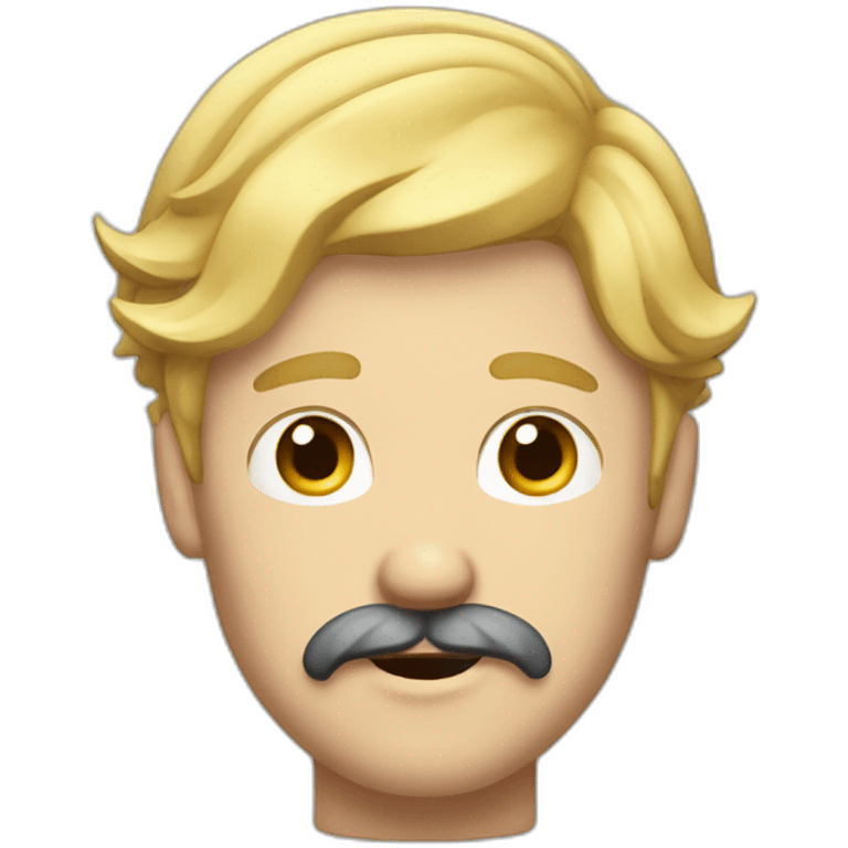 blond man with mustache slaping his head emoji