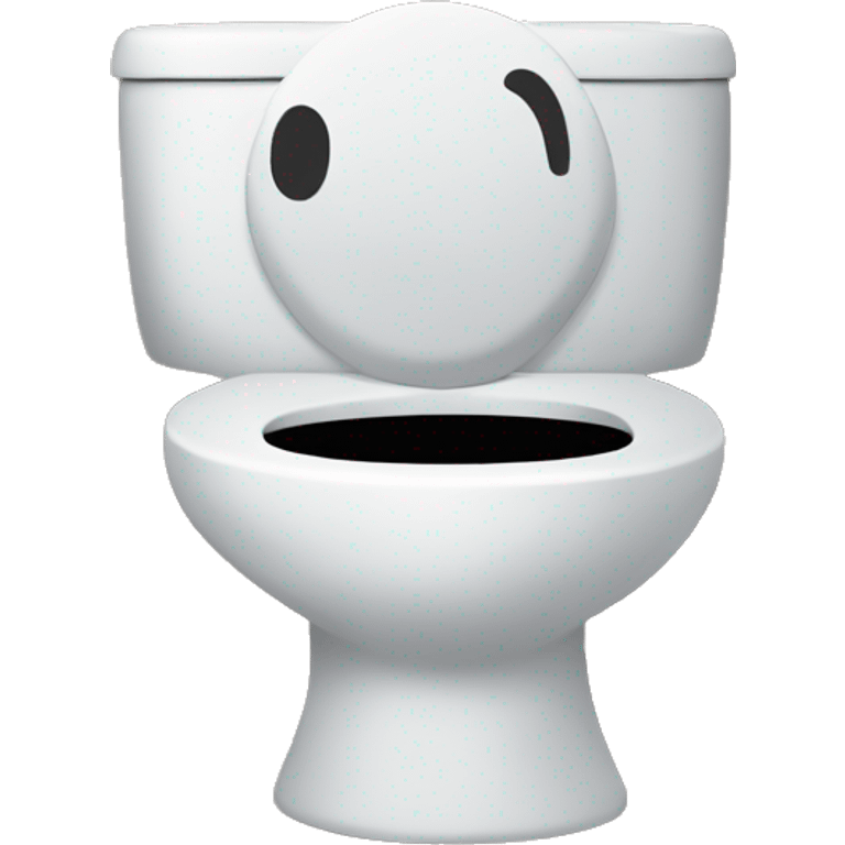 Toilet with a man inside emoji