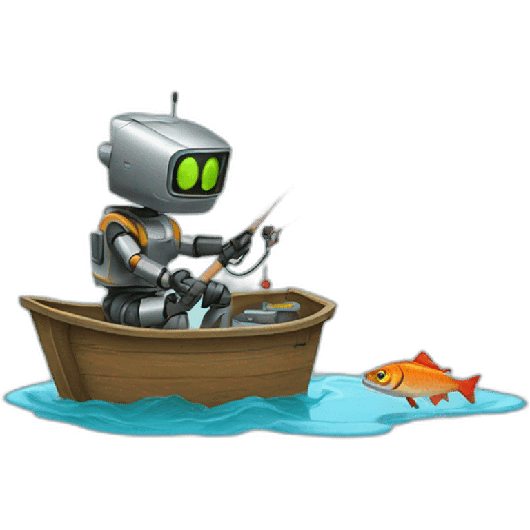 robot fishing emoji