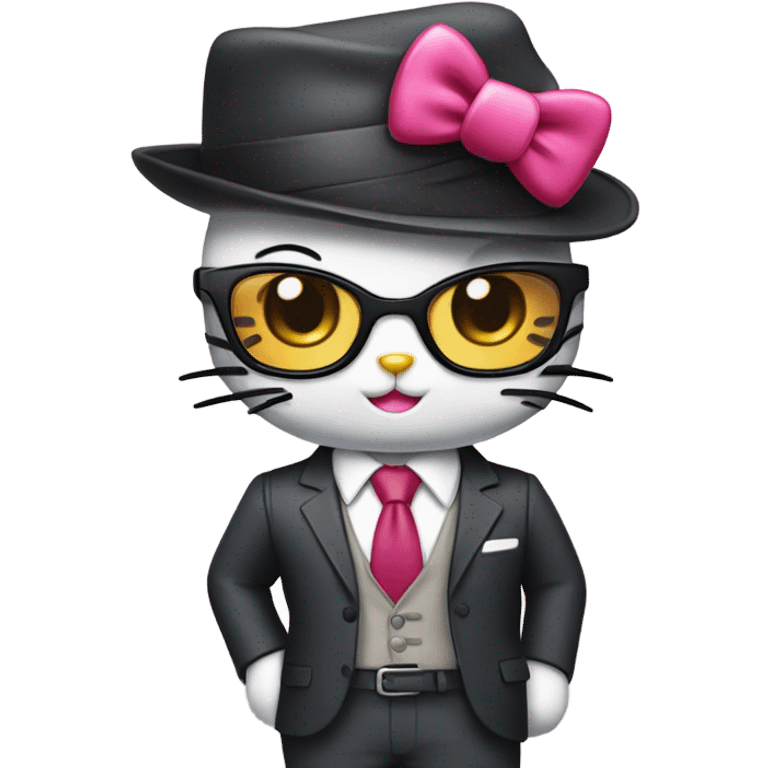 hello kitty being a pretty boss  emoji