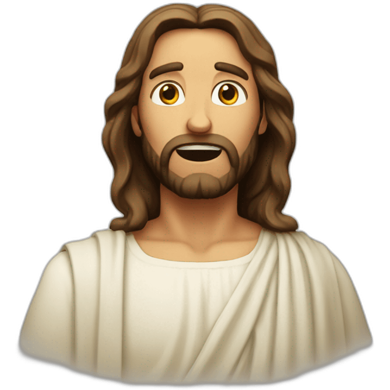 Jesus is surprised emoji