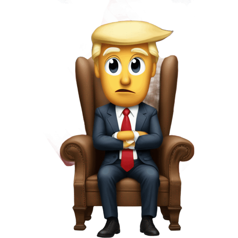 Donald trump riding a rocket emoji