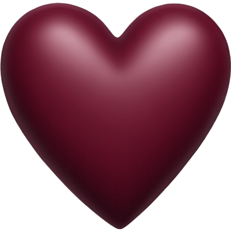 burgundy heart emoji