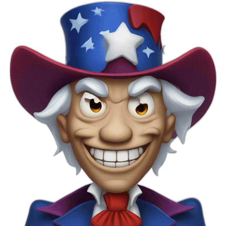 uncle sam as a vampire emoji