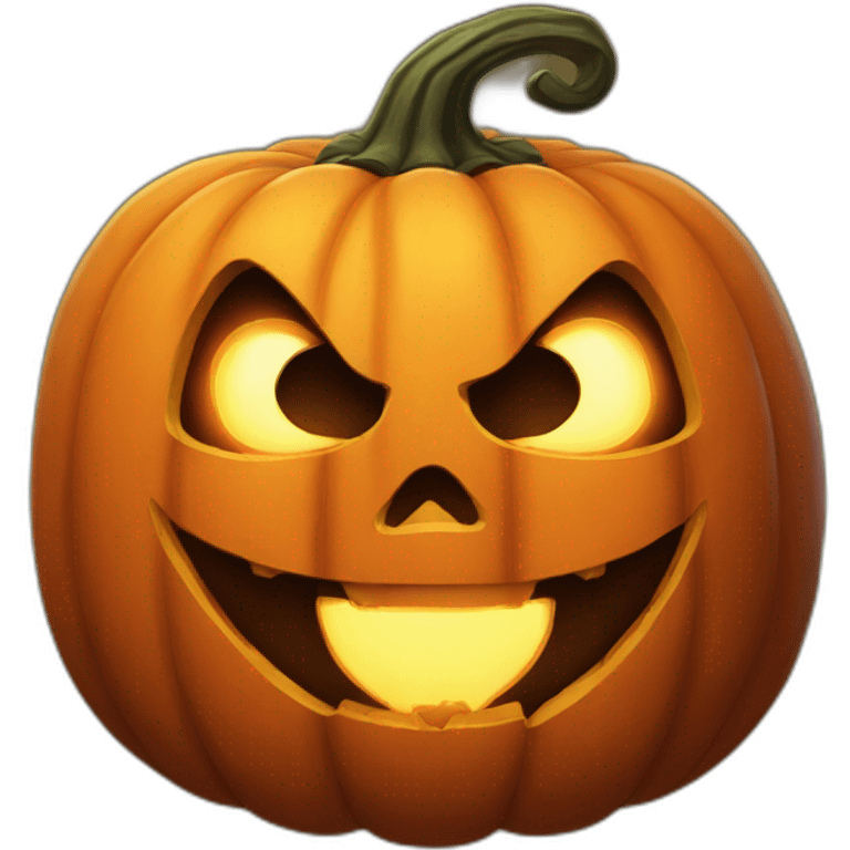 scary jack o lantern emoji