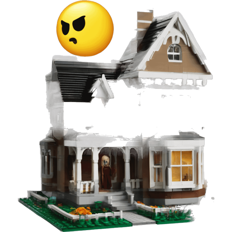 Lego barbie’s run-down frightening dangerous ghost-ridden haunted dream house nightmare scenario harvest moon  emoji