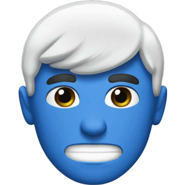 Blauer kreis mit weißem haken innen drinnen emoji