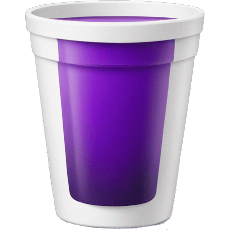 Purple drink In a white cup emoji