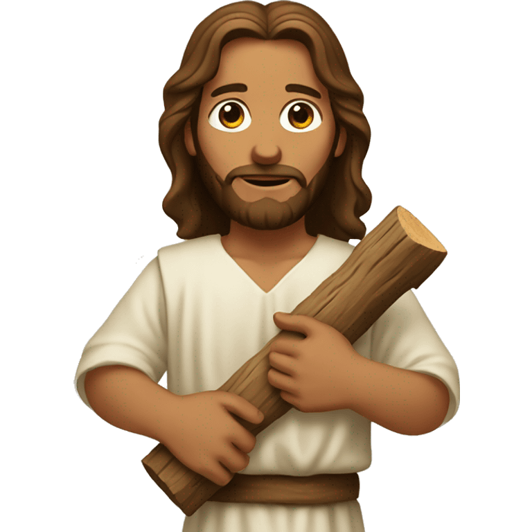 jesus holding wood emoji