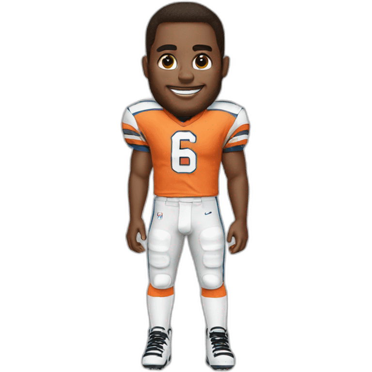 quarterback with striped knee socks emoji