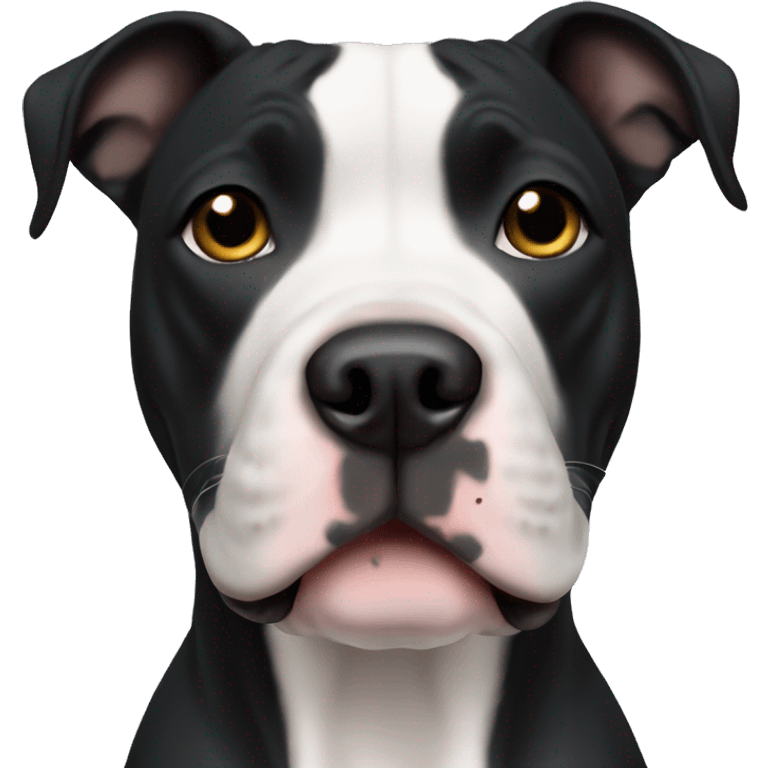 Black American Staffordshire Terrier emoji