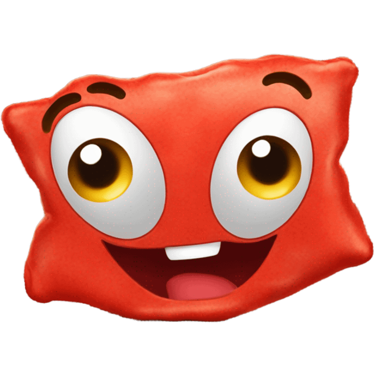 Mad red ravioli emoji