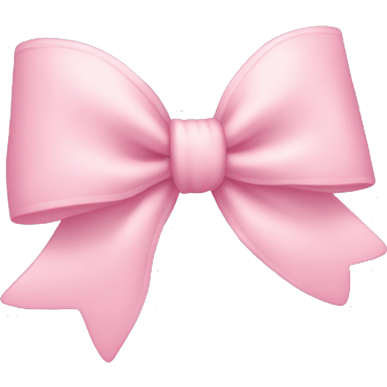 Light pink bow with hearts emoji